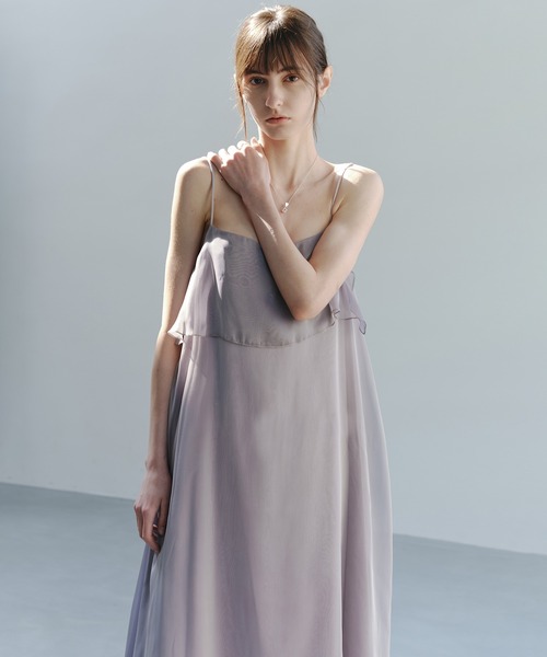 tageechita(タジチタ)の「【tageechita】レイヤードキャミワンピース(ワンピース・レディース・ライラック・M/S/L)」の15枚目の写真