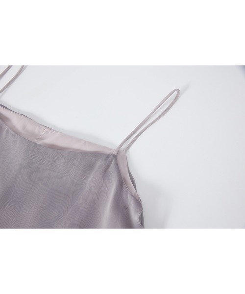 tageechita(タジチタ)の「【tageechita】レイヤードキャミワンピース(ワンピース・レディース・ライラック・M/S/L)」の7枚目の写真