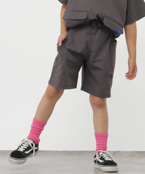 GLOBAL WORK(グローバルワーク)の「ドライメッシュショーツ/876784(その他パンツ・キッズ・ミント/チャコールグレー・130cm/140cm/150cm/160cm)」の1枚目の写真
