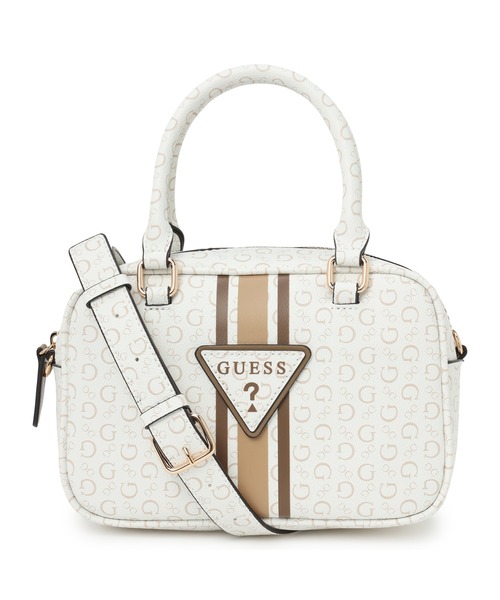 Guess(ゲス)の「TABITHA Box Satchel ショルダーバッグ(ショルダーバッグ・レディース・ホワイト/ナチュラル/ブラック・ONE SIZE)」の2枚目の写真