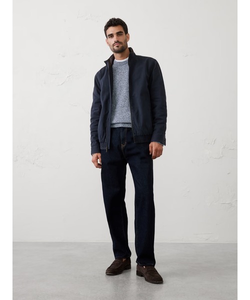 BANANA REPUBLIC FACTORY STORE(バナナリパブリック ファクトリーストア)の「BANANA REPUBLIC FACTORY STORE ピーチドコットンジップジャケット(その他アウター・メンズ・ネイビー/ベージュ・L/XL/M/S)」の4枚目の写真