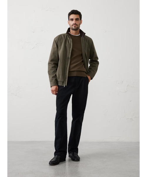BANANA REPUBLIC FACTORY STORE(バナナリパブリック ファクトリーストア)の「BANANA REPUBLIC FACTORY STORE ピーチドコットンジップジャケット(その他アウター・メンズ・ネイビー/ベージュ・L/XL/M/S)」の6枚目の写真