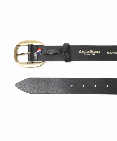 MAISON BOINET（メゾンボワネ）の「《追加4》MAISON BOINET 35 MM CASUAL BELT IN CALF ベルト（ベルト・レディース・ブラック/ブラウン・8.5）」の7枚目の写真
