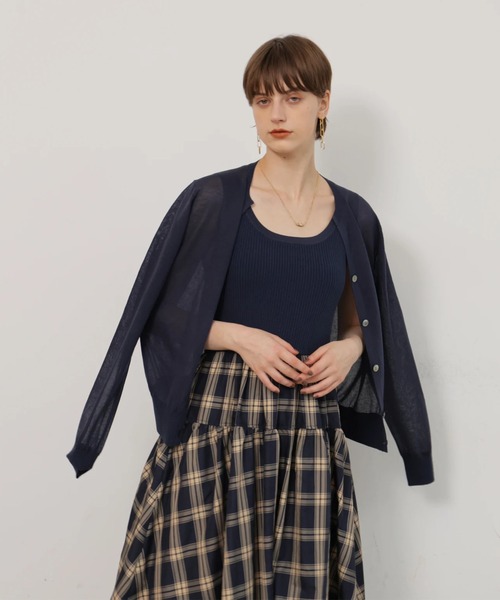 CADUNE(カデュネ)の「ドッキングワンピース(ワンピース・レディース・ネイビー/ホワイト・38/36)」の17枚目の写真