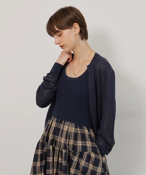 CADUNE(カデュネ)の「ドッキングワンピース(ワンピース・レディース・ネイビー/ホワイト・38/36)」の20枚目の写真