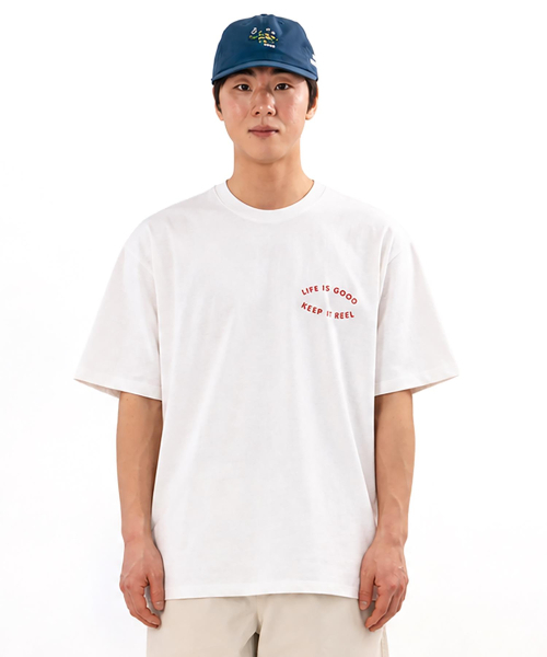BIGWAVE COLLECTIVE(ビッグウェーブコレクティブ)の「ライフイズグッド 半袖Tシャツ (オフホワイト)(Tシャツ/カットソー・レディース・その他・M/L/XL)」の2枚目の写真