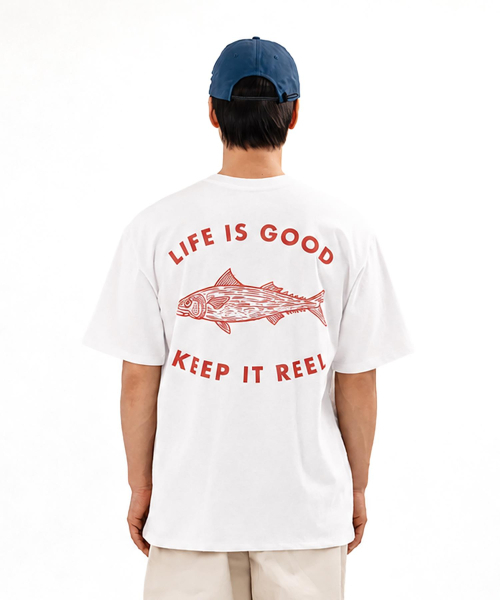 BIGWAVE COLLECTIVE(ビッグウェーブコレクティブ)の「ライフイズグッド 半袖Tシャツ (オフホワイト)(Tシャツ/カットソー・レディース・その他・M/L/XL)」の3枚目の写真