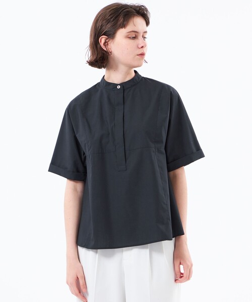 MACKINTOSH PHILOSOPHY(マッキントッシュ フィロソフィー)の「【CRANWELL SHIRTS(クランウェルシャツ)】高密度タイプライター(シャツ/ブラウス・レディース・ピンク系その他2/ブルー/ダークネイビー・36/38)」の2枚目の写真