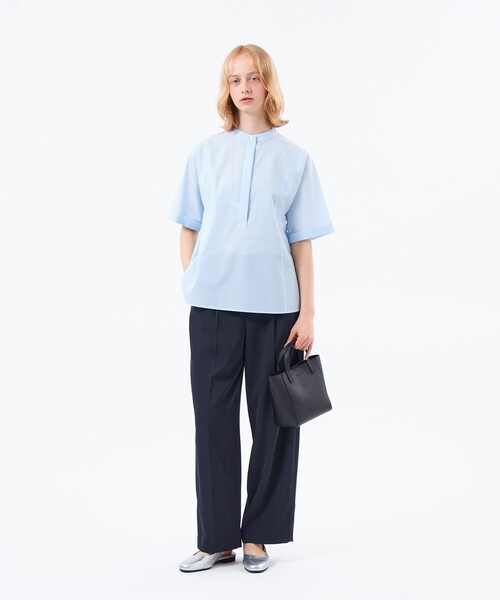MACKINTOSH PHILOSOPHY(マッキントッシュ フィロソフィー)の「【CRANWELL SHIRTS(クランウェルシャツ)】高密度タイプライター(シャツ/ブラウス・レディース・ピンク系その他2/ブルー/ダークネイビー・36/38)」の5枚目の写真