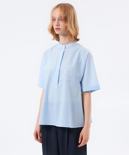 MACKINTOSH PHILOSOPHY(マッキントッシュ フィロソフィー)の「【CRANWELL SHIRTS(クランウェルシャツ)】高密度タイプライター(シャツ/ブラウス・レディース・ピンク系その他2/ブルー/ダークネイビー・36/38)」の8枚目の写真