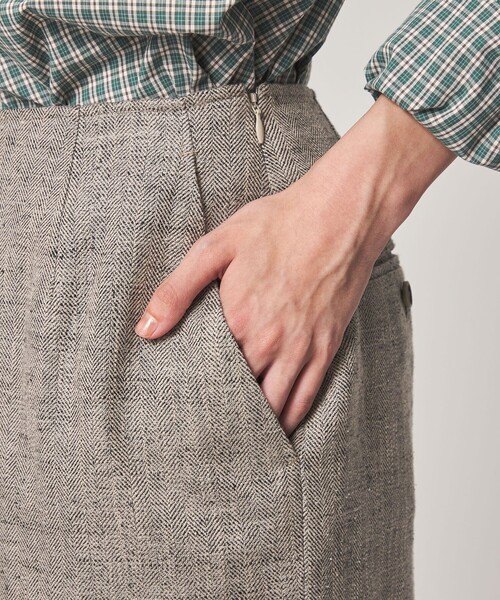 Steven Alan(スティーブンアラン)の「<Steven Alan>ヘリンボーン ツイード ライク ペンシルスカート(スカート・レディース・ベージュ/ネイビー・S/M)」の17枚目の写真