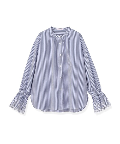 DRESSTERIOR(ドレステリア)の「エンブロイダリーカフスシャツ(シャツ/ブラウス・レディース・ブルー系その他4/オフホワイト・38/36)」の4枚目の写真