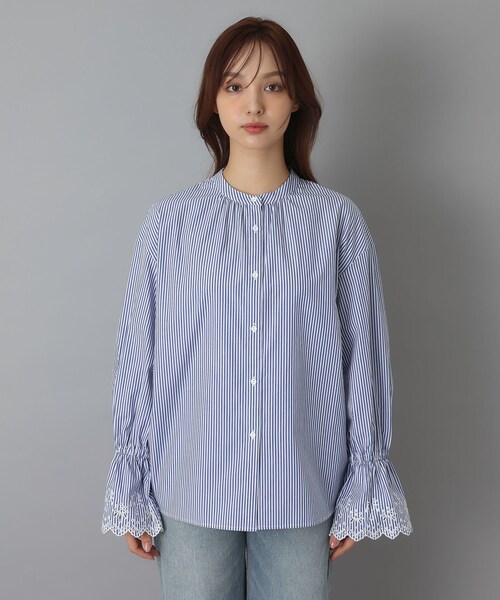 DRESSTERIOR(ドレステリア)の「エンブロイダリーカフスシャツ(シャツ/ブラウス・レディース・ブルー系その他4/オフホワイト・38/36)」の18枚目の写真