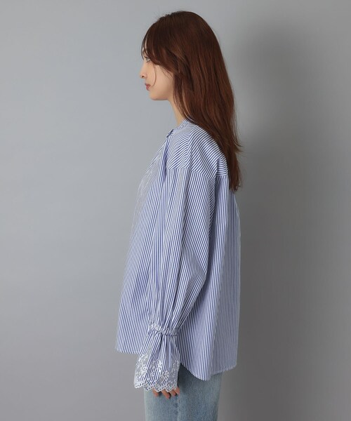 DRESSTERIOR(ドレステリア)の「エンブロイダリーカフスシャツ(シャツ/ブラウス・レディース・ブルー系その他4/オフホワイト・38/36)」の19枚目の写真
