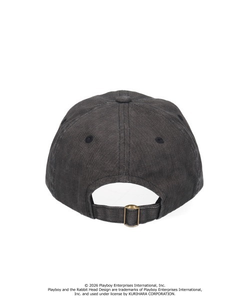 PLAYBOY(プレイボーイ)の「PLAYBOY GRUNGE WASHED CAP / プレイボーイ(キャップ・レディース・ブラウン/ブラック・57~59cm)」の8枚目の写真