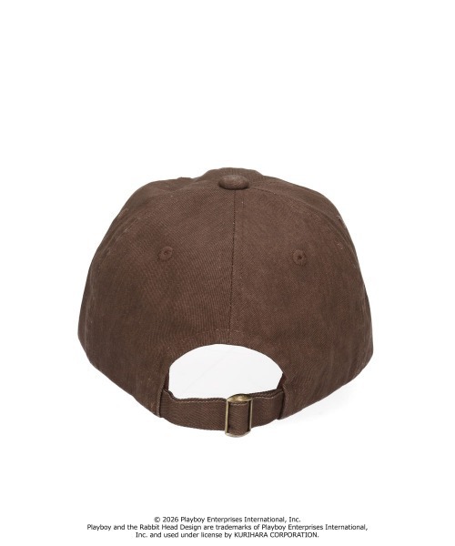 PLAYBOY(プレイボーイ)の「PLAYBOY GRUNGE WASHED CAP / プレイボーイ(キャップ・レディース・ブラウン/ブラック・57~59cm)」の13枚目の写真