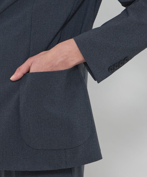 MACKINTOSH LONDON(マッキントッシュ ロンドン)の「【BREASY JACKET】エアトゥールセットアップジャケット(テーラードジャケット・メンズ・ネイビー/グレー系その他2・42/40/38)」の9枚目の写真
