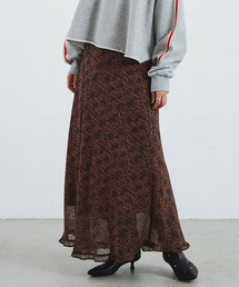 PRINTED NARROW SKIRT