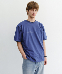 MINIMAL LETTERING T-SHIRT_UNISEX_UDTS6B147_BLUE