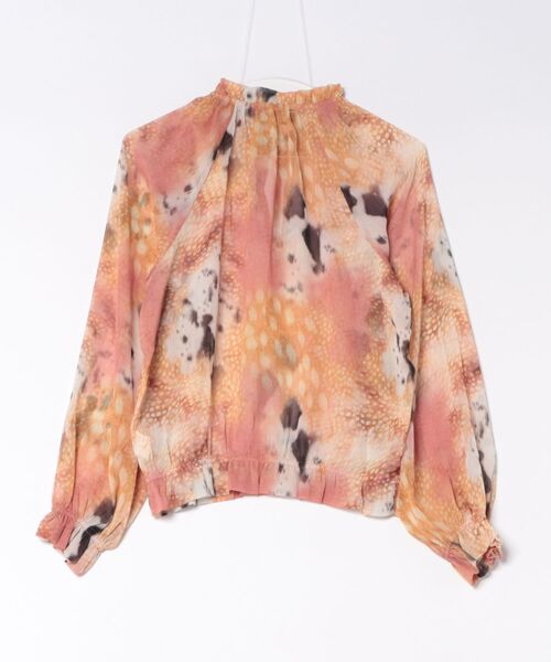 Desigual(デシグアル)の「Abstract watercolor textile blouse / アブストラクトウォーターカラーテキスタイルブラウス(シャツ/ブラウス・レディース・ホワイト・L/M/S/XS)」の2枚目の写真