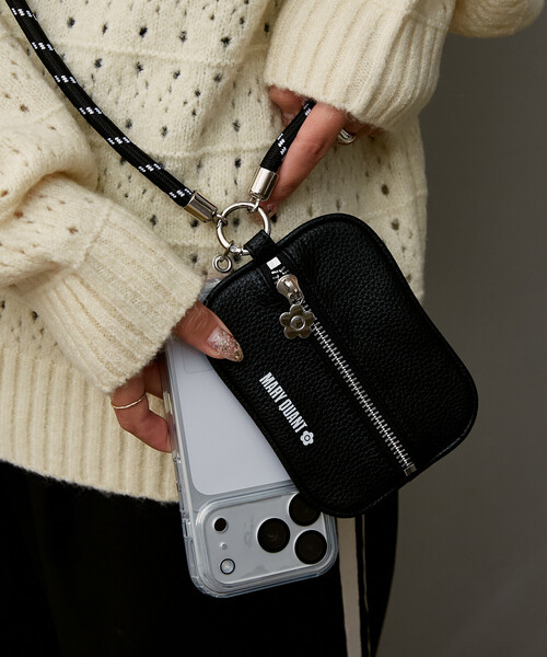 MARY QUANT(マリークワント)の「MARY QUANT × PUBLUX/マリークワント マリークワント ポーチ 付 マルチウェイ スマホショルダー 限定展開(スマホグッズ・レディース・ブラック・ONE SIZE)」の10枚目の写真
