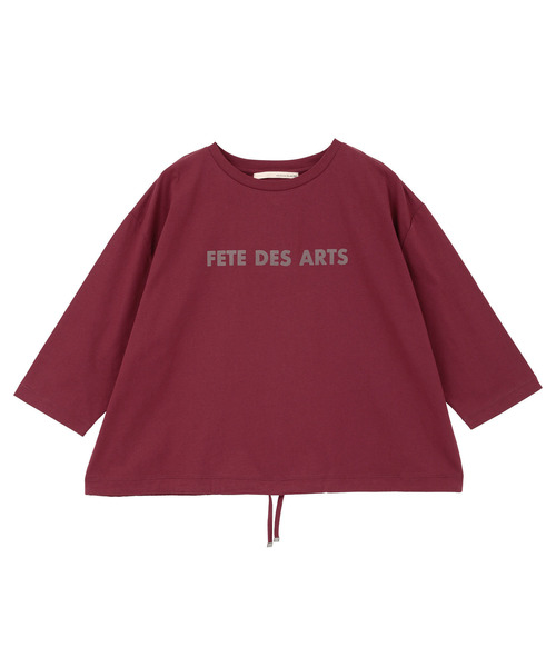MELROSE claire(メルローズ クレール)の「【フロッキーロゴPTドロストTシャツ】(Tシャツ/カットソー・レディース・ブラック/ブラウン系その他/オフホワイト/ボルドー・FREE)」の17枚目の写真