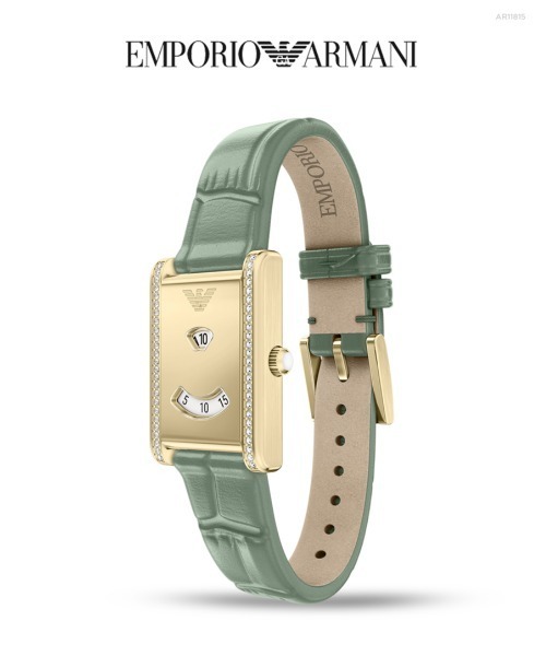 EMPORIO ARMANI(エンポリオアルマーニ)の「エンポリオ・アルマーニ 腕時計 レディース アナログ レザー AR11815(アナログ腕時計・レディース・グリーン・FREE)」の8枚目の写真