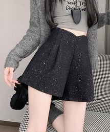 GLAMOROUS JANE | ハイウエストラメショートパンツ(その他パンツ)