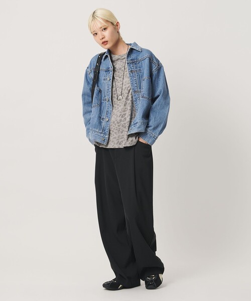 BEAUTY&YOUTH UNITED ARROWS（ビューティーアンドユースユナイテッドアローズ）の「【WEB限定】ルーズ デニムジャケット（デニムジャケット・レディース・ネイビー/ライトブルー/グレー・S/M）」の3枚目の写真