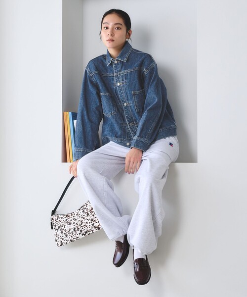 BEAUTY&YOUTH UNITED ARROWS（ビューティーアンドユースユナイテッドアローズ）の「【WEB限定】ルーズ デニムジャケット（デニムジャケット・レディース・ネイビー/ライトブルー/グレー・S/M）」の8枚目の写真