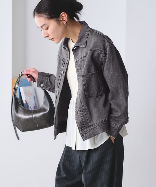 BEAUTY&YOUTH UNITED ARROWS（ビューティーアンドユースユナイテッドアローズ）の「【WEB限定】ルーズ デニムジャケット（デニムジャケット・レディース・ネイビー/ライトブルー/グレー・S/M）」の10枚目の写真