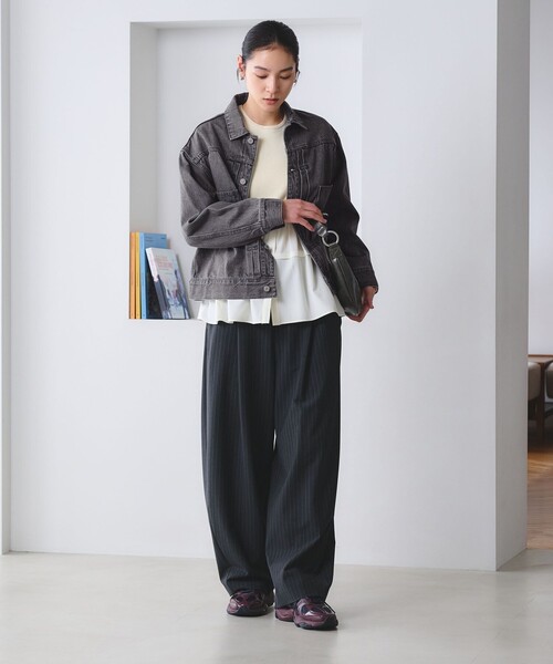 BEAUTY&YOUTH UNITED ARROWS（ビューティーアンドユースユナイテッドアローズ）の「【WEB限定】ルーズ デニムジャケット（デニムジャケット・レディース・ネイビー/ライトブルー/グレー・S/M）」の11枚目の写真