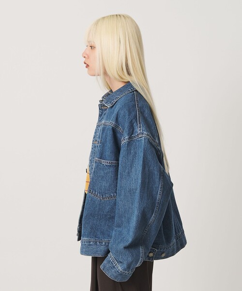 BEAUTY&YOUTH UNITED ARROWS（ビューティーアンドユースユナイテッドアローズ）の「【WEB限定】ルーズ デニムジャケット（デニムジャケット・レディース・ネイビー/ライトブルー/グレー・S/M）」の15枚目の写真
