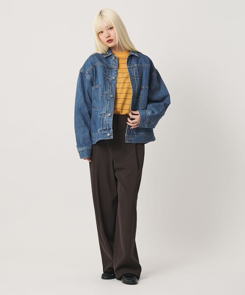 BEAUTY&YOUTH UNITED ARROWS（ビューティーアンドユースユナイテッドアローズ）の「【WEB限定】ルーズ デニムジャケット（デニムジャケット・レディース・ネイビー/ライトブルー/グレー・S/M）」の17枚目の写真