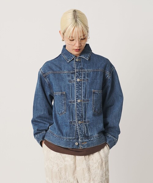 BEAUTY&YOUTH UNITED ARROWS（ビューティーアンドユースユナイテッドアローズ）の「【WEB限定】ルーズ デニムジャケット（デニムジャケット・レディース・ネイビー/ライトブルー/グレー・S/M）」の18枚目の写真