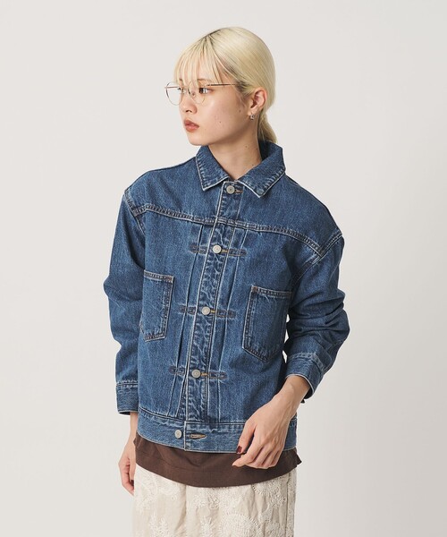 BEAUTY&YOUTH UNITED ARROWS（ビューティーアンドユースユナイテッドアローズ）の「【WEB限定】ルーズ デニムジャケット（デニムジャケット・レディース・ネイビー/ライトブルー/グレー・S/M）」の19枚目の写真