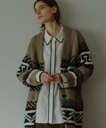 【HERITANOVUM】 ブランケットステッチシャツ