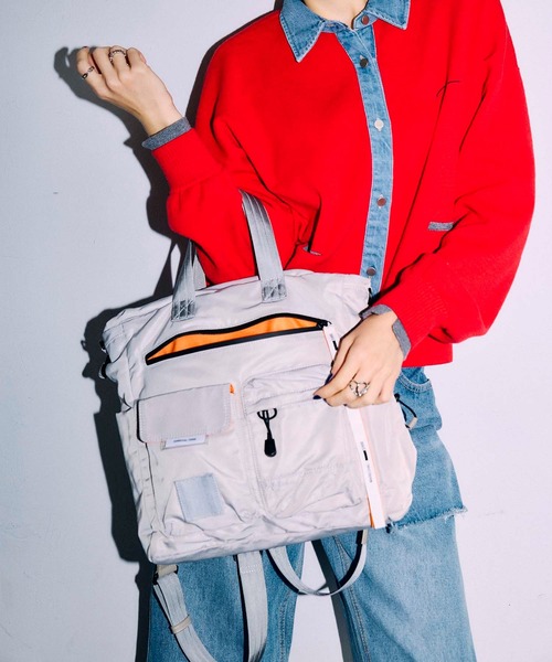Cepica（セピカ）の「【MARECHAL TERRE / マルシャルテル】3WAYバッグ（バックパック/リュック・レディース・ネイビー/ライトグレー・FREE）」の3枚目の写真