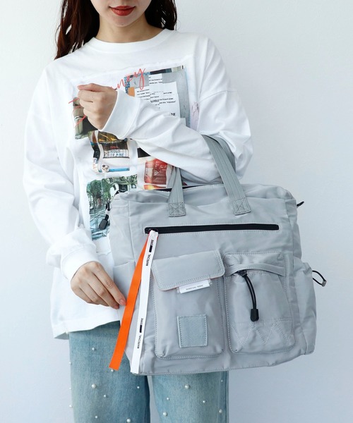 Cepica（セピカ）の「【MARECHAL TERRE / マルシャルテル】3WAYバッグ（バックパック/リュック・レディース・ネイビー/ライトグレー・FREE）」の7枚目の写真