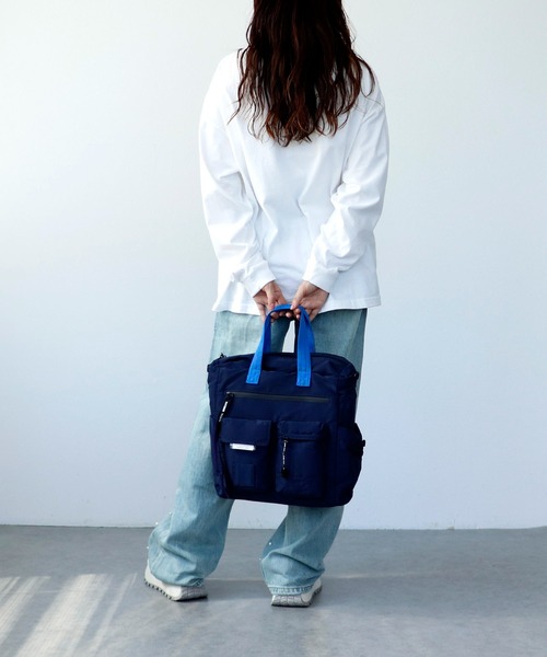 Cepica（セピカ）の「【MARECHAL TERRE / マルシャルテル】3WAYバッグ（バックパック/リュック・レディース・ネイビー/ライトグレー・FREE）」の12枚目の写真