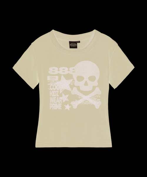 PRIMATE(プライメイト)の「ROBBER レディース スリムフィット 半袖Tシャツ 5 COLORS(Tシャツ/カットソー・レディース・カーキ/ホワイト/チャコール/ブラック/クリーム・LARGE/MEDIUM/SMALL)」の3枚目の写真