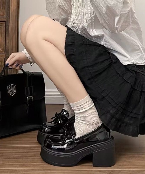 AVYL(アヴィル)の「リボンモチーフ 厚底ローファー(ローファー・レディース・ブラック系その他/ブラック・L/M/S)」の10枚目の写真