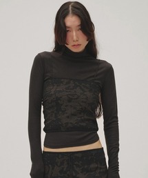 Soft Fraise Turtleneck Tops