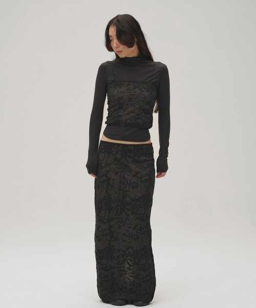 TODAYFUL(トゥデイフル)の「Soft Fraise Turtleneck Tops(Tシャツ/カットソー・レディース・アイボリー/グレー/スミクロ・FREE)」の8枚目の写真