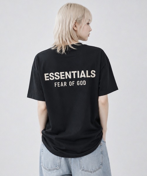 FOG ESSENTIALS(エフオージーエッセンシャルズ)の「FOG ESSENTIALS/エッセンシャルズ /B/W NEW TEE(Tシャツ/カットソー・レディース・ブラック・X-SMALL/SMALL/MEDIUM/LARGE/X-LARGE)」の1枚目の写真