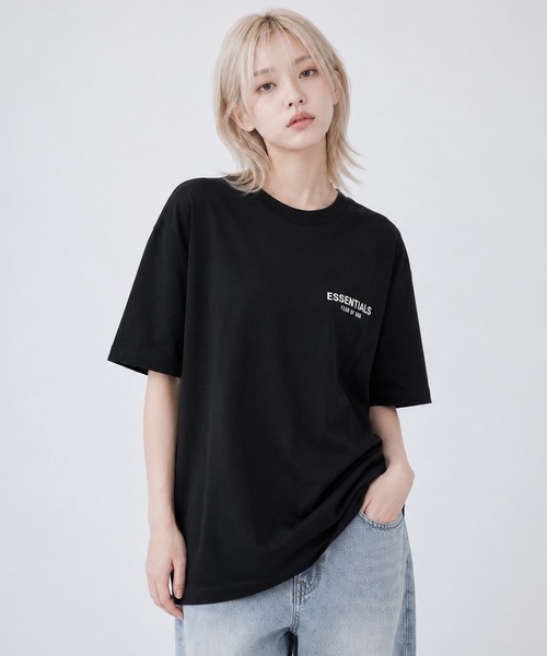 FOG ESSENTIALS(エフオージーエッセンシャルズ)の「FOG ESSENTIALS/エッセンシャルズ /B/W NEW TEE(Tシャツ/カットソー・レディース・ブラック・X-SMALL/SMALL/MEDIUM/LARGE/X-LARGE)」の3枚目の写真
