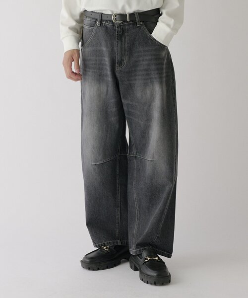 goocy(グーシー)の「デニムバルーンパンツ(デニムパンツ・メンズ・サックスブルー/ネイビー/ブラック・LARGE/X-LARGE/MEDIUM)」の1枚目の写真