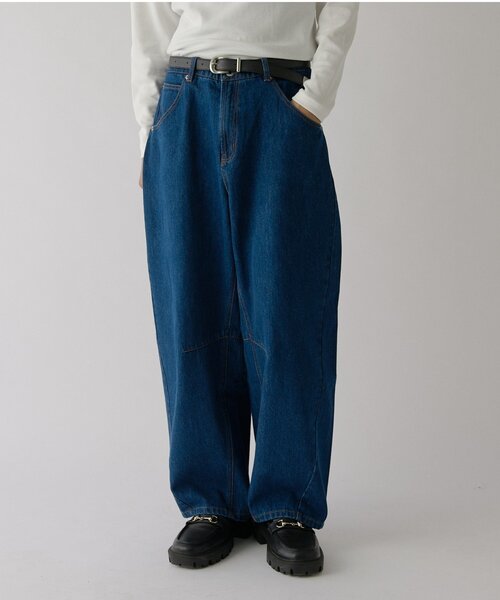 goocy(グーシー)の「デニムバルーンパンツ(デニムパンツ・メンズ・サックスブルー/ネイビー/ブラック・LARGE/X-LARGE/MEDIUM)」の11枚目の写真