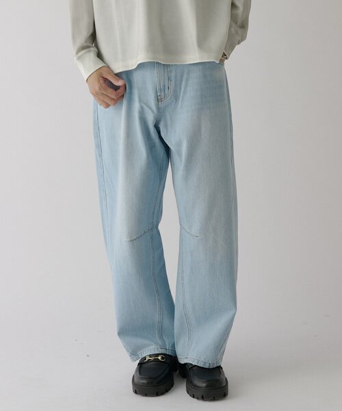 goocy(グーシー)の「デニムバルーンパンツ(デニムパンツ・メンズ・サックスブルー/ネイビー/ブラック・LARGE/X-LARGE/MEDIUM)」の17枚目の写真