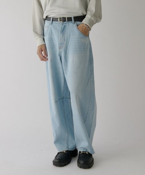 goocy(グーシー)の「デニムバルーンパンツ(デニムパンツ・メンズ・サックスブルー/ネイビー/ブラック・LARGE/X-LARGE/MEDIUM)」の18枚目の写真